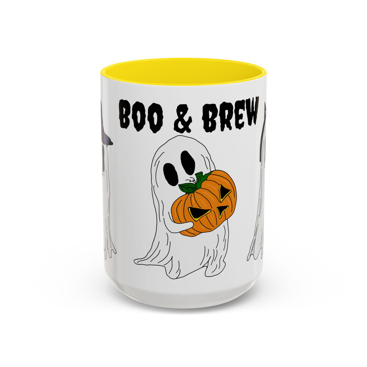 Boo & Brew Halloween Ghost Pumpkin Mug