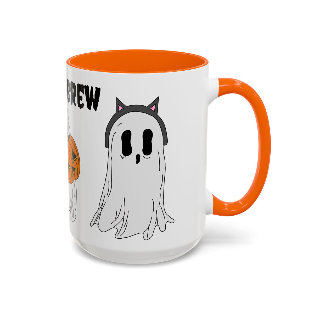 Boo & Brew Halloween Ghost Pumpkin Mug