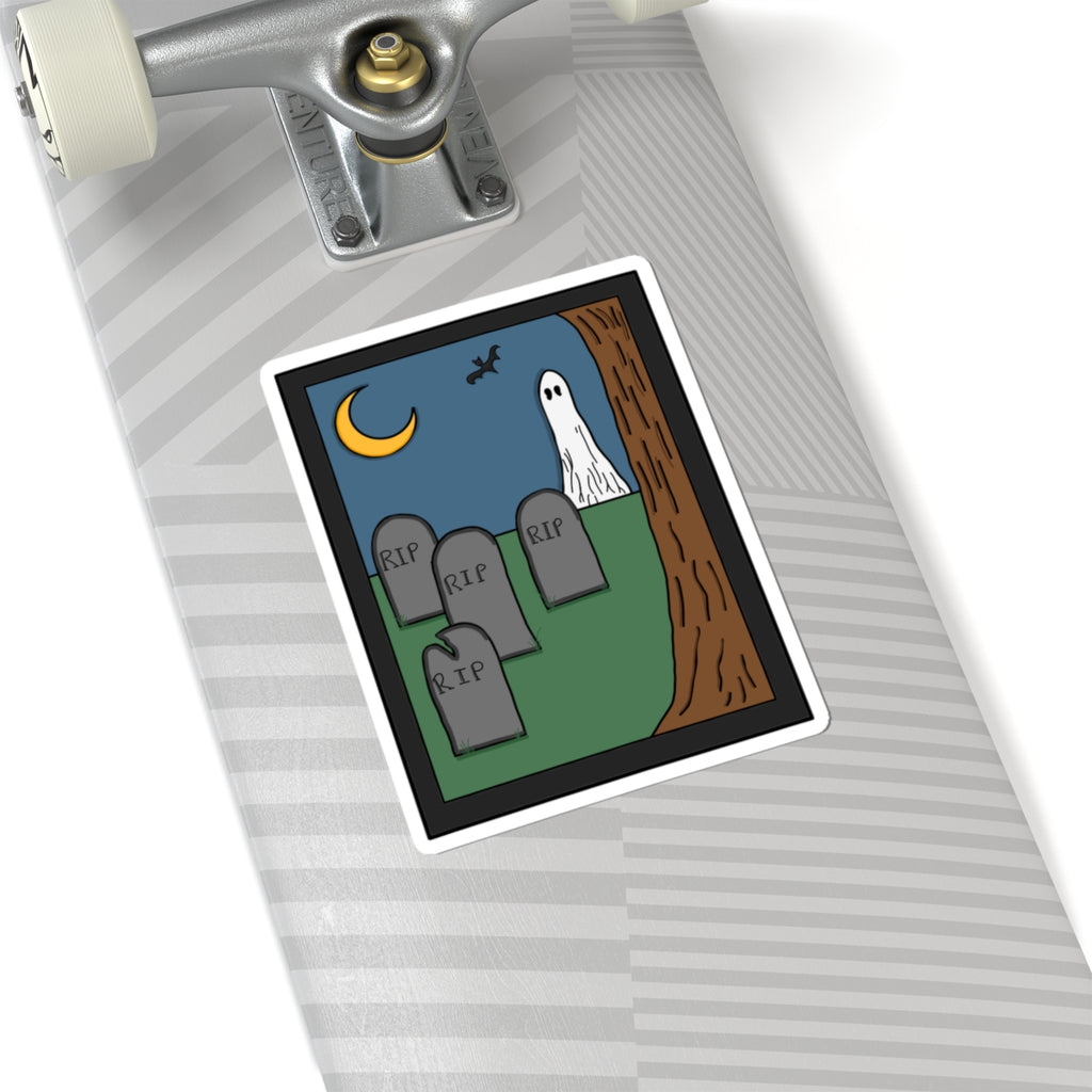 Ghost In Cemetery Sticker