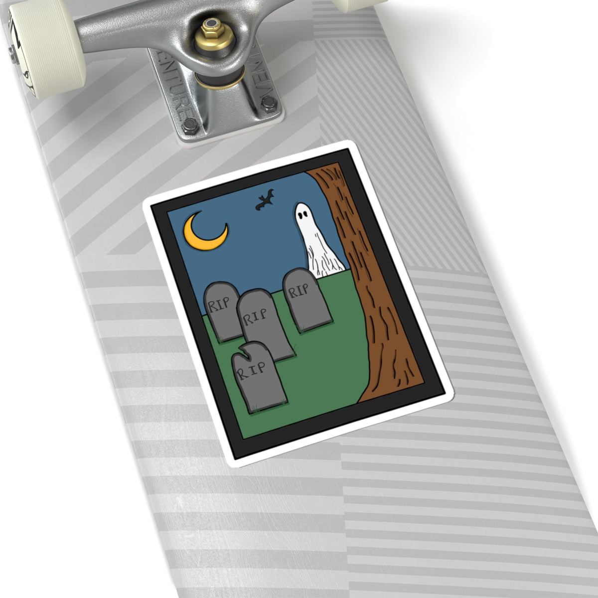 Ghost In Cemetery Sticker