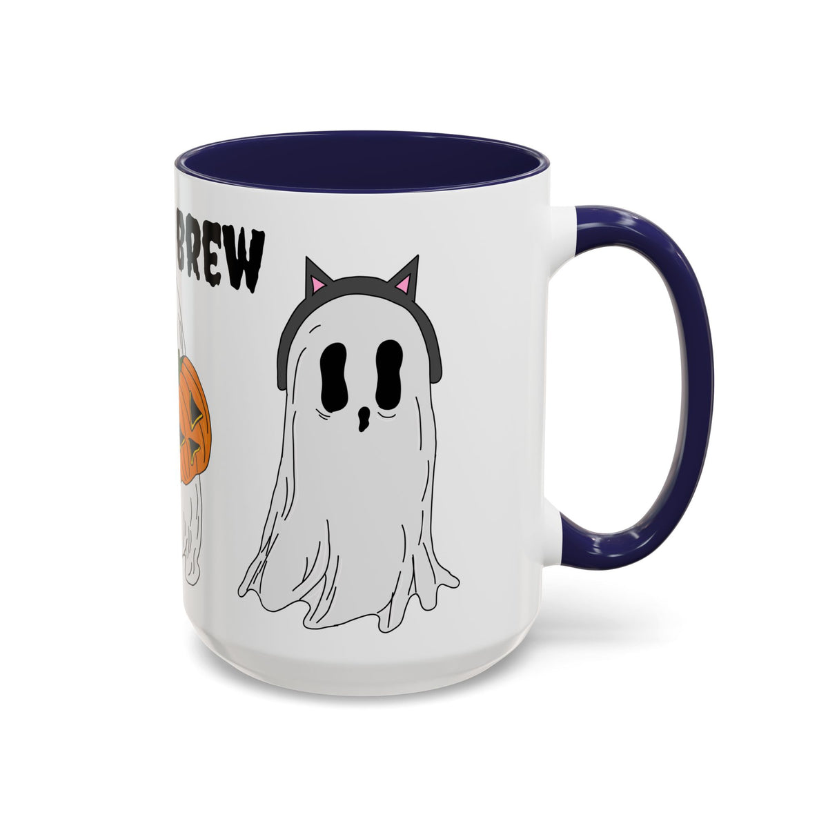 Boo & Brew Halloween Ghost Pumpkin Mug