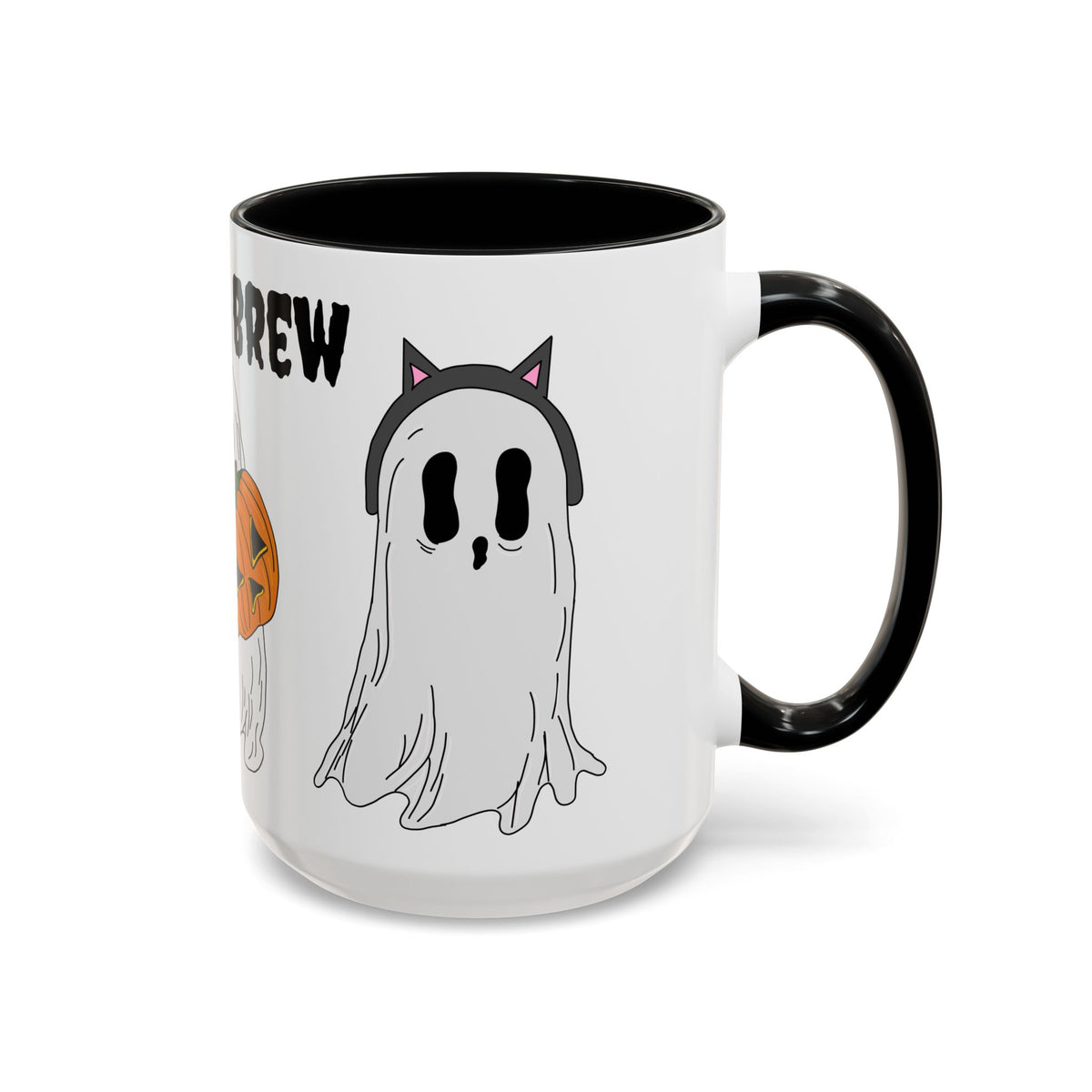 Boo & Brew Halloween Ghost Pumpkin Mug