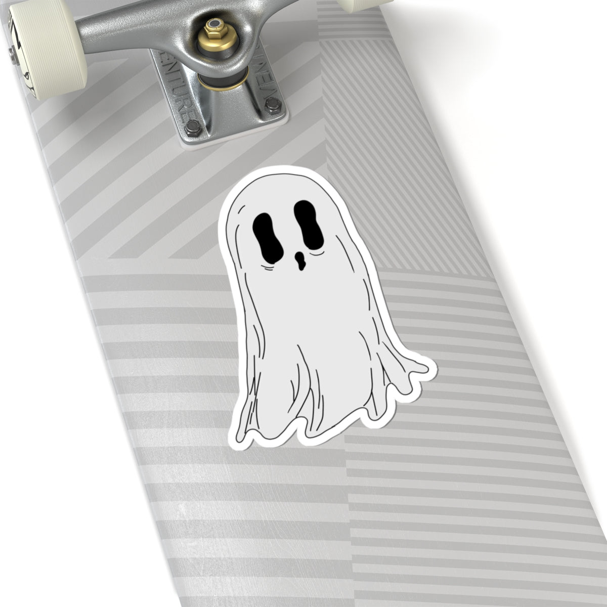 Cute Ghost Sticker — Halloween Kiss-Cut Vinyl Decal