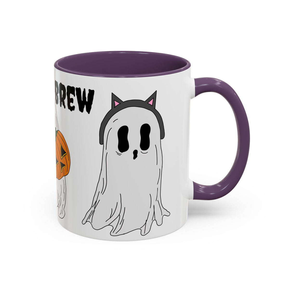 Boo & Brew Halloween Ghost Pumpkin Mug