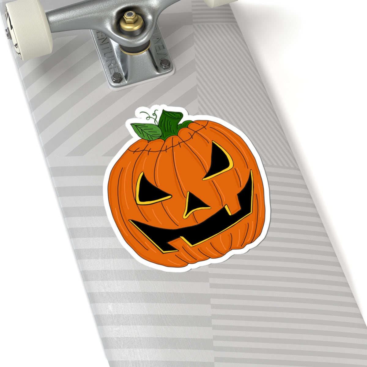 Spooky Jack-O'-Lantern Pumpkin Kiss-Cut Sticker